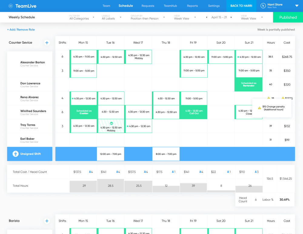 scheduling for labor compliance
